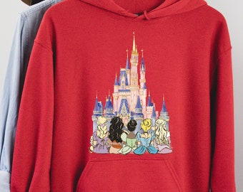 Disney Princess Sweatshirt, Princess Hoodie, Magic Kingdom Sweatshirt, Disney Castle Hoodie, Princess Squad Shirt, Disney Vacation Hoodie