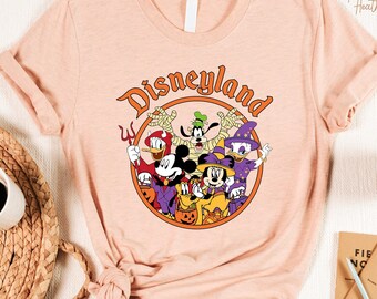 Vintage Micky und Co Halloween Shirt, Mickey und Freunde Halloween Shirt, Disney Familie Passendes Unisex T-Shirt