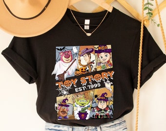 Camiseta de Halloween de Toy Story, camiseta retro de Toy Story de Disney, camiseta de Halloween de Disney, camiseta retro, camiseta familiar de Toy Story para Halloween, camiseta de viaje de Disney