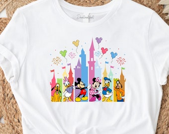 Retro Mickey and Friends Shirt, Vintage Disneyworld Shirt, Mickey And Friends Shirt, Disney Comfort Colors Shirt, Disney Balloon Shirt