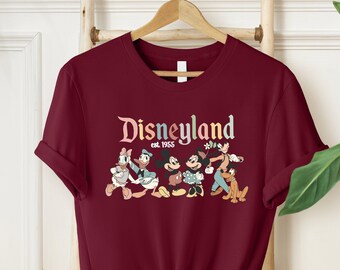 Disneyland Est 1955 Shirt, Micky und Freunde Shirt, Vintage Disney Shirt, Disneyworld Shirt, Disney Trip Shirts, Disney Urlaub Shirt
