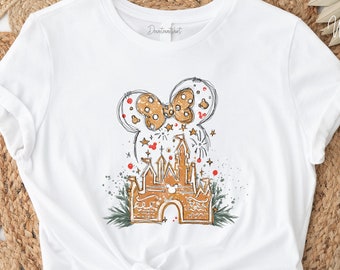 Disney Gingerbread Castle Shirt, Christmas Castle Shirt, Disney Christmas Shirt, Mickey Christmas Shirt, Disney Christmas Family Shirts, DL