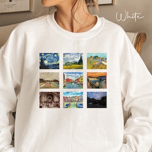 Vincent Van Gogh Shirt Womens & Mens , Van Gogh sweatshirt Women , Van Gogh Art, Grunge Aesthetic Clothing , Art Lover Gift