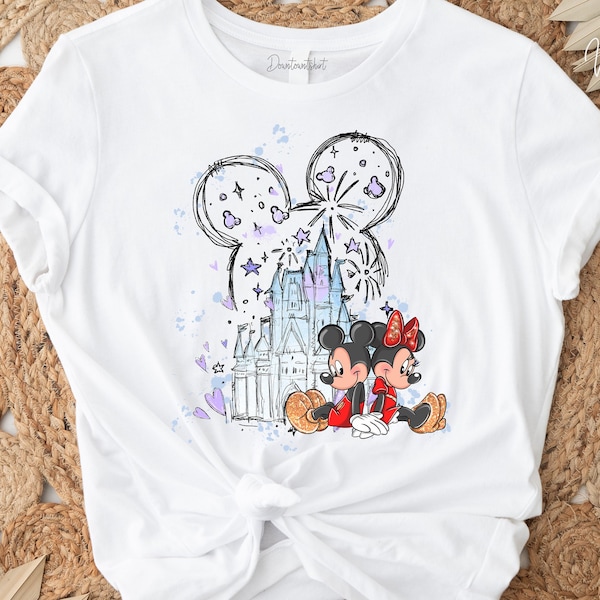 Mickey Minnie Castle Shirt | Disneyworld Shirt | Magic Kingdom Shirt | 50th Anniversary Shirt | Disney Trip Shirt | Vintage Disney Shirt