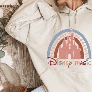 Disney Rainbow Castle Hoodie, Disney Castle Sweatshirt, Disney Family Hoodie, Disney Retro Sweatshirt,Disneyworld Hoodie, Disneyland Hoodie