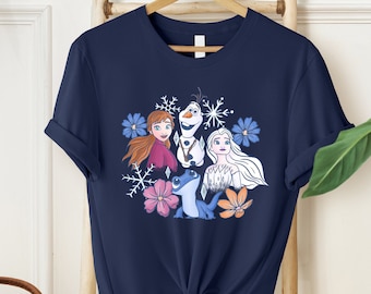 Vintage Frozen Movie Shirt, Elsa, Anna, Olaf, Family Birthday
