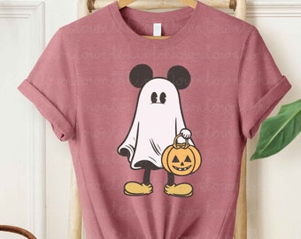 Disney Mickey Halloween Shirt, Mickey and Friend, Mickey Ears Ghost Shirt, Retro Mickey Spooky Shirt, Mickey&#39;s Not So Scary Shirt