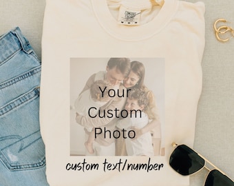 Comfort Colors Custom Shirt,Personalized Gift,Custom Logo Shirt Comfort Colors Your Photo Shirt, Unisex Custom Photo Shirt, Your Image Here