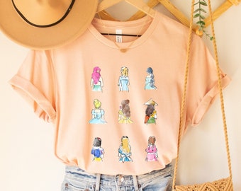 Camiseta de princesa de Disney, camiseta del equipo de princesas, camiseta de Disney, viaje de chicas de Disney, camiseta de princesa, camisetas de Disney a juego, viaje familiar de Disney