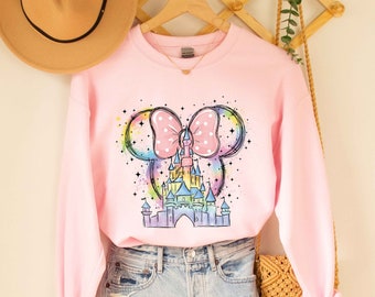 Disneyland Castle Sweatshirt, Magic Kingdom Sweatshirt, The Happiest Place on Earth Hoodie, Women Disney Sweatshirt, Disney Vacation Hoodies