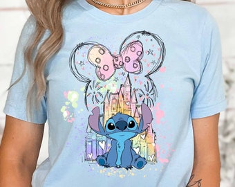 Stitch Shirt, Disney Tee, Disney Stitch Shirt, Stitch Disneyworld Shirt, Disney Vacation Shirts, Disney Castle Shirt, Magic Kingdom Shirt