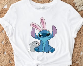 Disney Stitch Ostern Shirt, Disney Ostern Shirt, Stitch Shirt, Ostern Disneyland Shirt, Osterhase Shirt, Fröhliche Ostern Shirt, Unisex Shirt