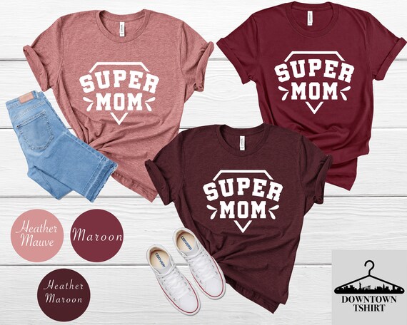 MOM TEE SHIRT - Best Mom Ever Tee - Mimi Gigi Aunt Super Mom Tshirt - Gift For Mother - Mommy Tee Shirt - Handmade Cotton Tee