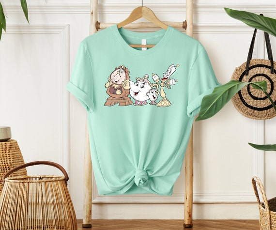 Beauty and The Beast Shirt, Disney Tshirt, Mrs Potts, Chip, Lumiere and Cogsworth Shirts, Princess Belle Tshirt, WDW Disneyland Family Trip