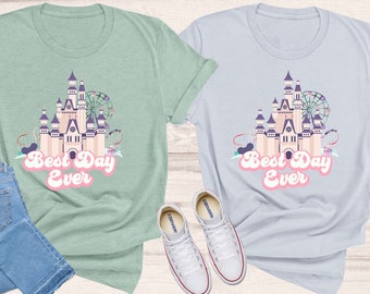 Best Day Ever Tee Shirt | Disney Shirt, WDW Tee, Family Vacay Shirt, Disney Castle Shirt, Retro Disney Tee Shirt, Soft Tee Shirts