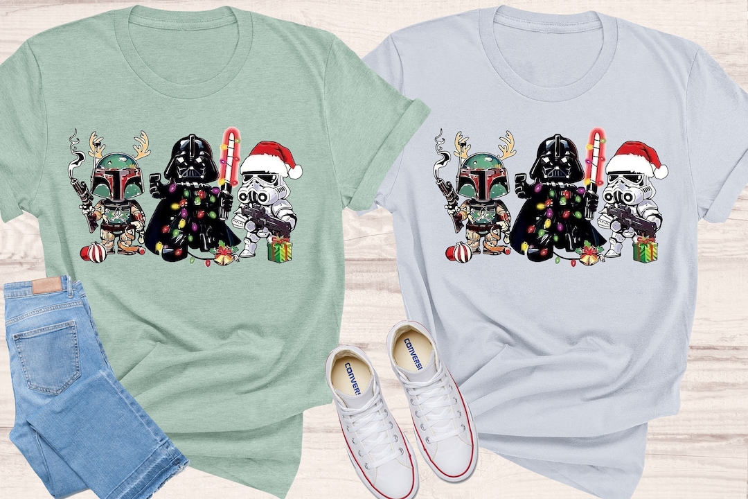Star Wars Funny Christmas Shirt, Cute Starwars Characters, Starwars Shirt, Christmas Gifts