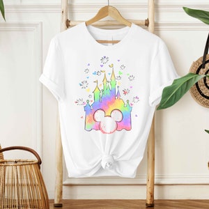 Disney Aquarell Schloss Shirt, Disney Urlaub Shirt, Disney Familie Shirt, Disney Schloss Shirt, Disney Reise Shirt, Familien Urlaub Shirt