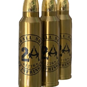 2A Bullet Tumbler / Bullet Thermos / American Flag / Patriotic / Shall Not Be Infringed