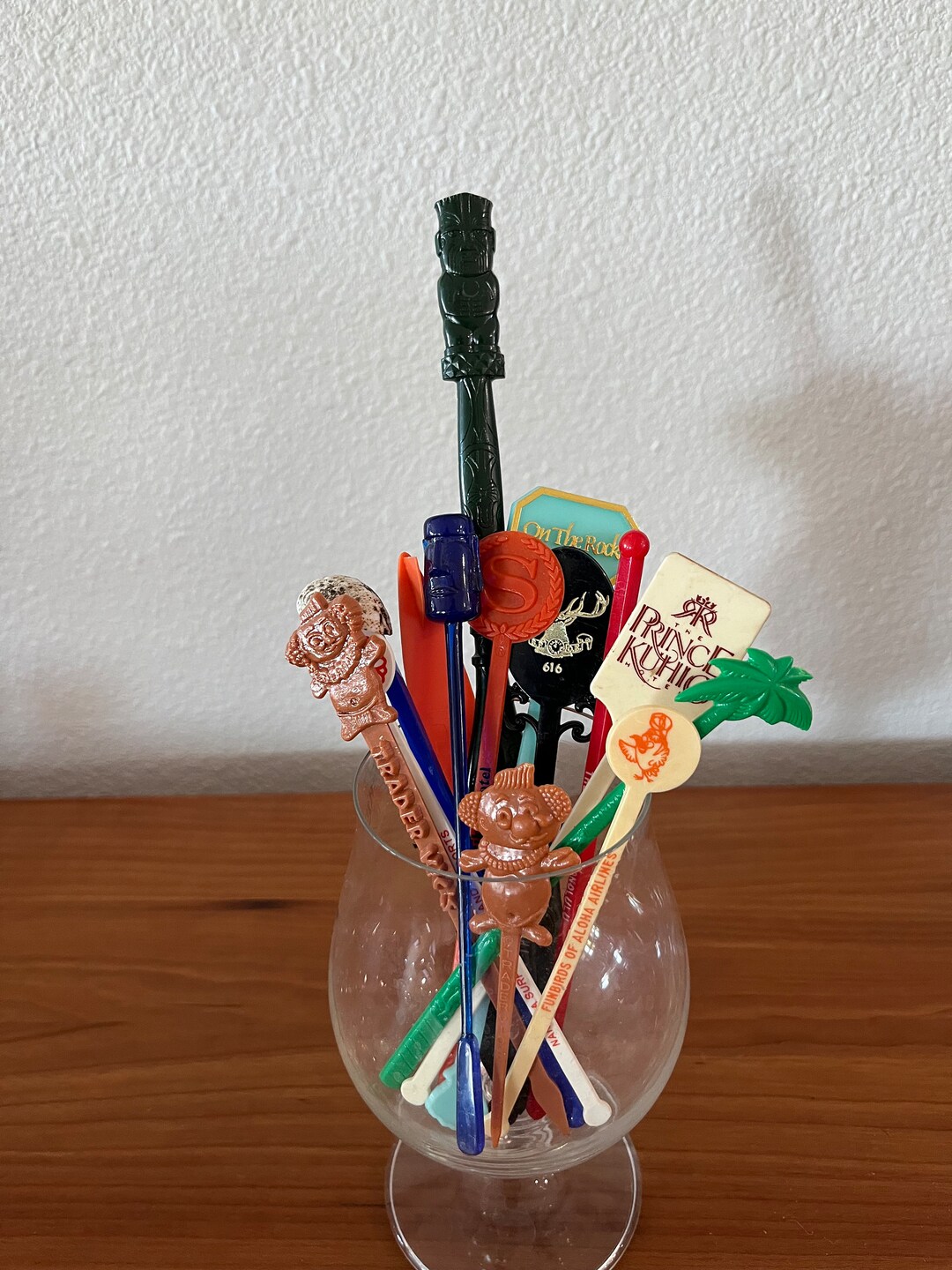 Vintage MCM Retro Tiki Bar Swizzle Sticks Drink Stirrers Etsy