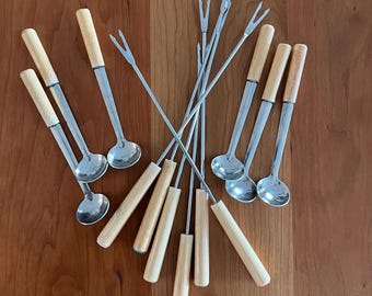 Vintage Fondue Forks and Spoons