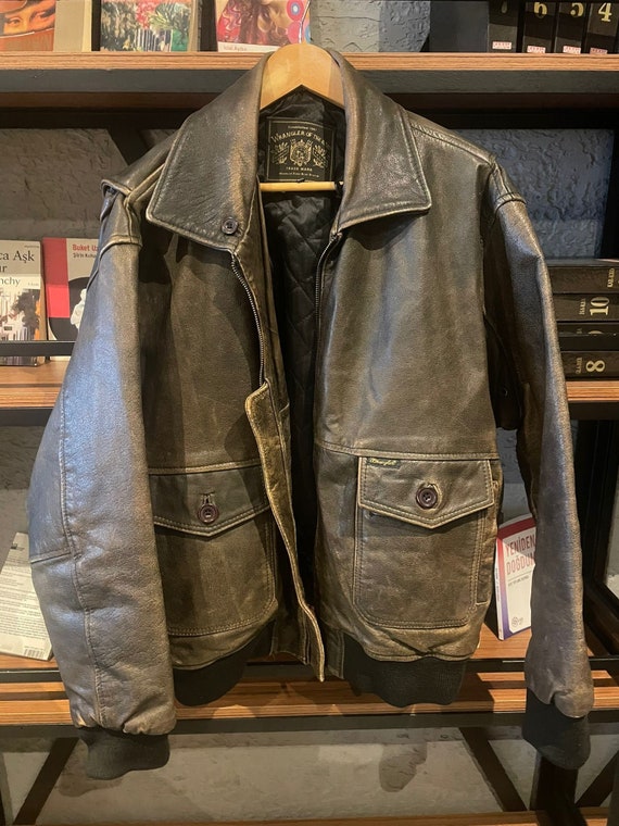 wrangler leather jacket