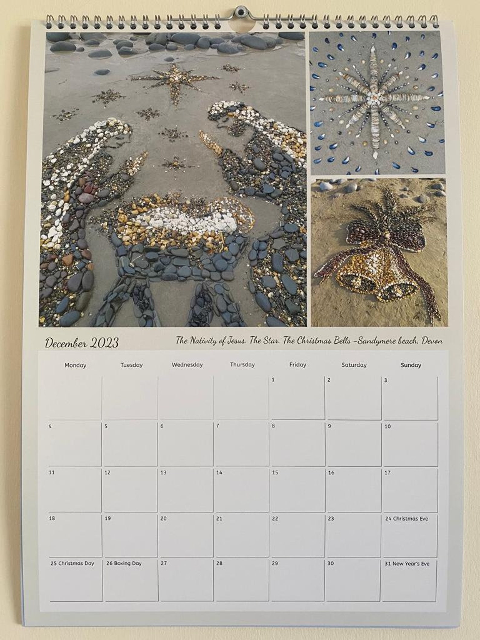 Wall Hanging Charity Calendar 2023 the Flowers Etsy UK