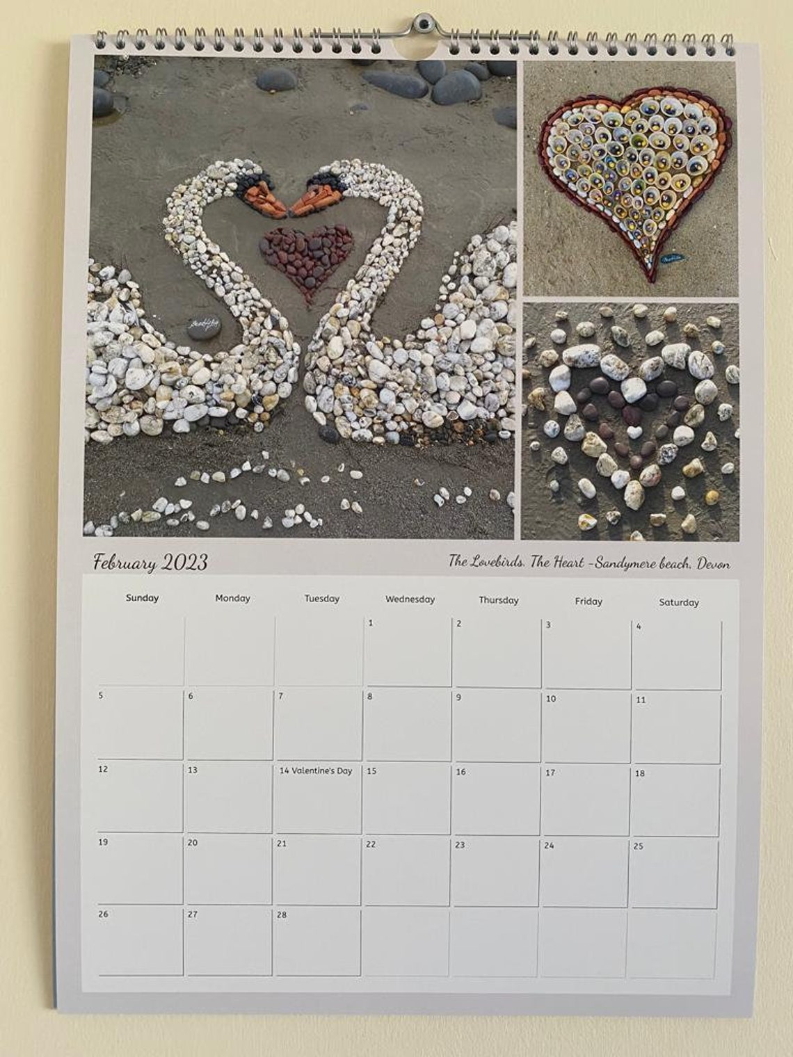Wall Hanging Charity Calendar 2023 the Sunset Etsy UK