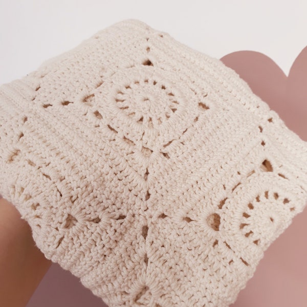 Handmade Cream Baby Lace Heirloom Blanket