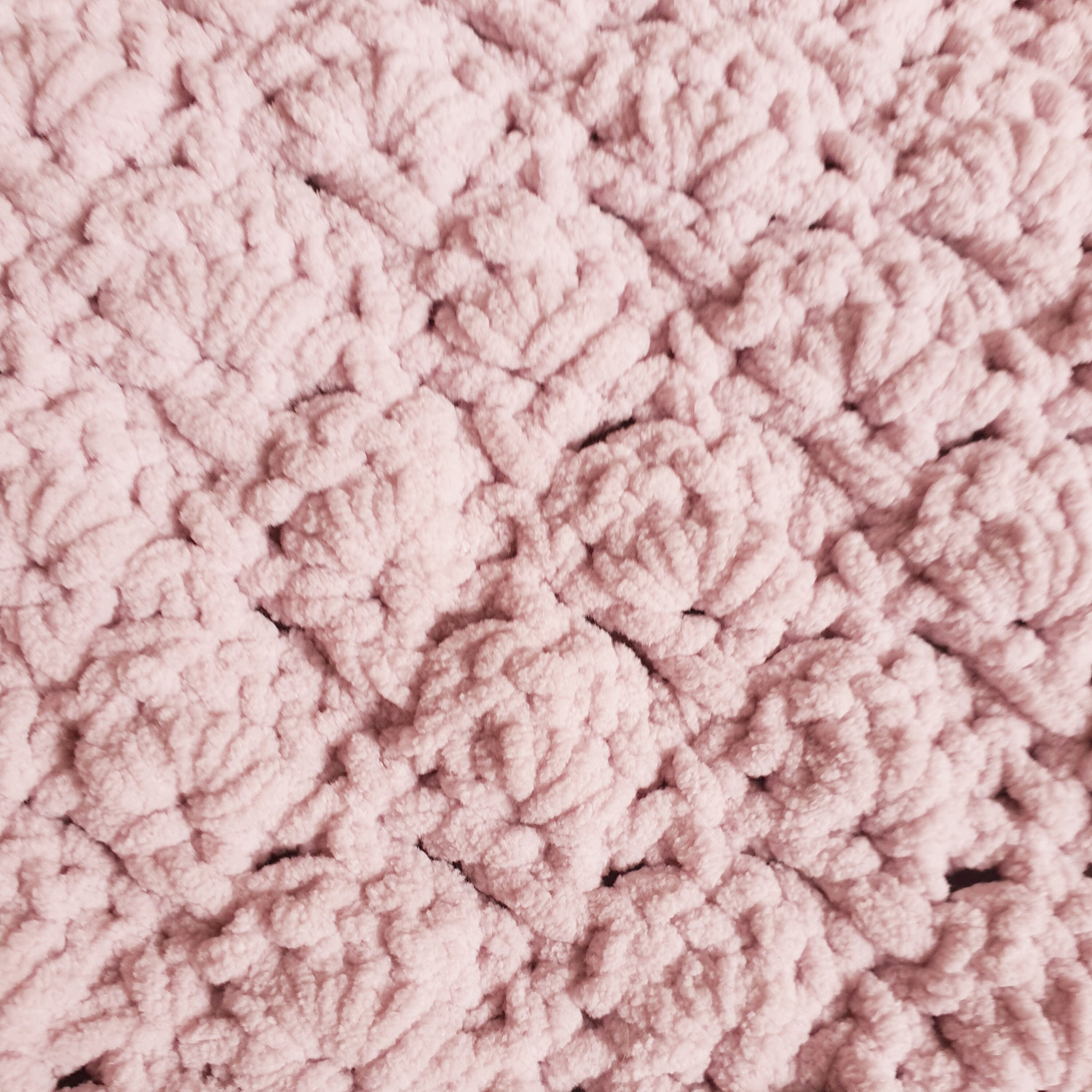 Pretty Pink Chenille Blanket