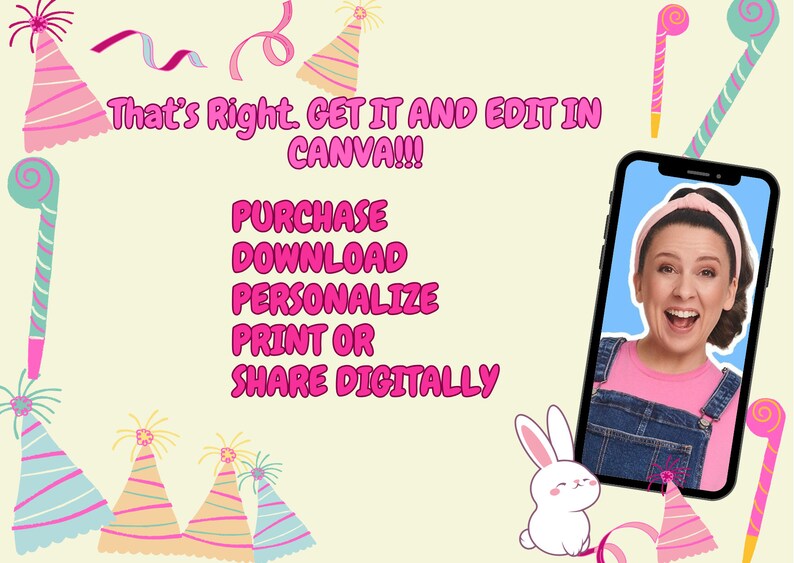 Ms Rachel Inspired Birthday Card, 1st Birthday Ms Rachel Theme - Etsy