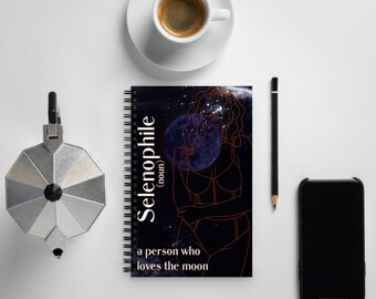 Moon Lover Dotted Notebook | Bullet Journal | Dream Journal