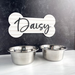 Custom Dog Name Sign, Custom Dog Decor, Personalized Dog Sign, Personalized Pet Gift, Dog Bone Sign, Personalized Dog Gift, Wall Dog Decor
