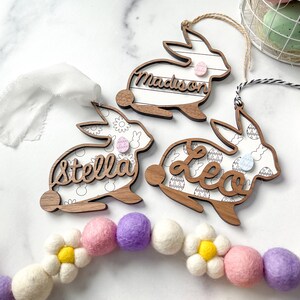 Easter Basket Tags, Personalized Easter Basket Tag, Custom Easter Basket Tag, Bunny Name Tags, Bunny Basket Tag, Easter Decor, Easter Tag