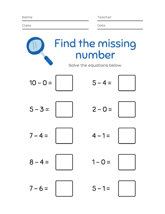 Downloadable Worksheets for Kids math Spelling & Calenders - Etsy