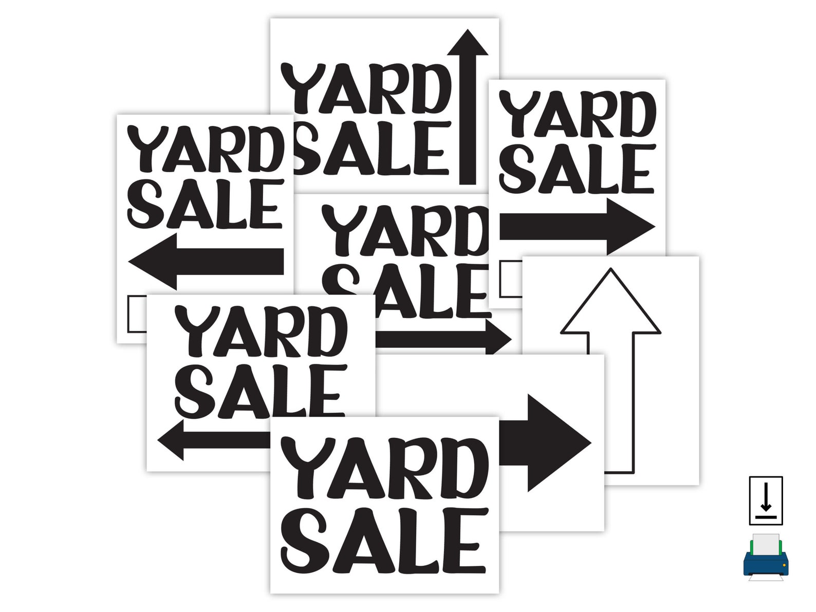 Printable Yard Sale Signs Yard Sale Signs You Can Print at Home
