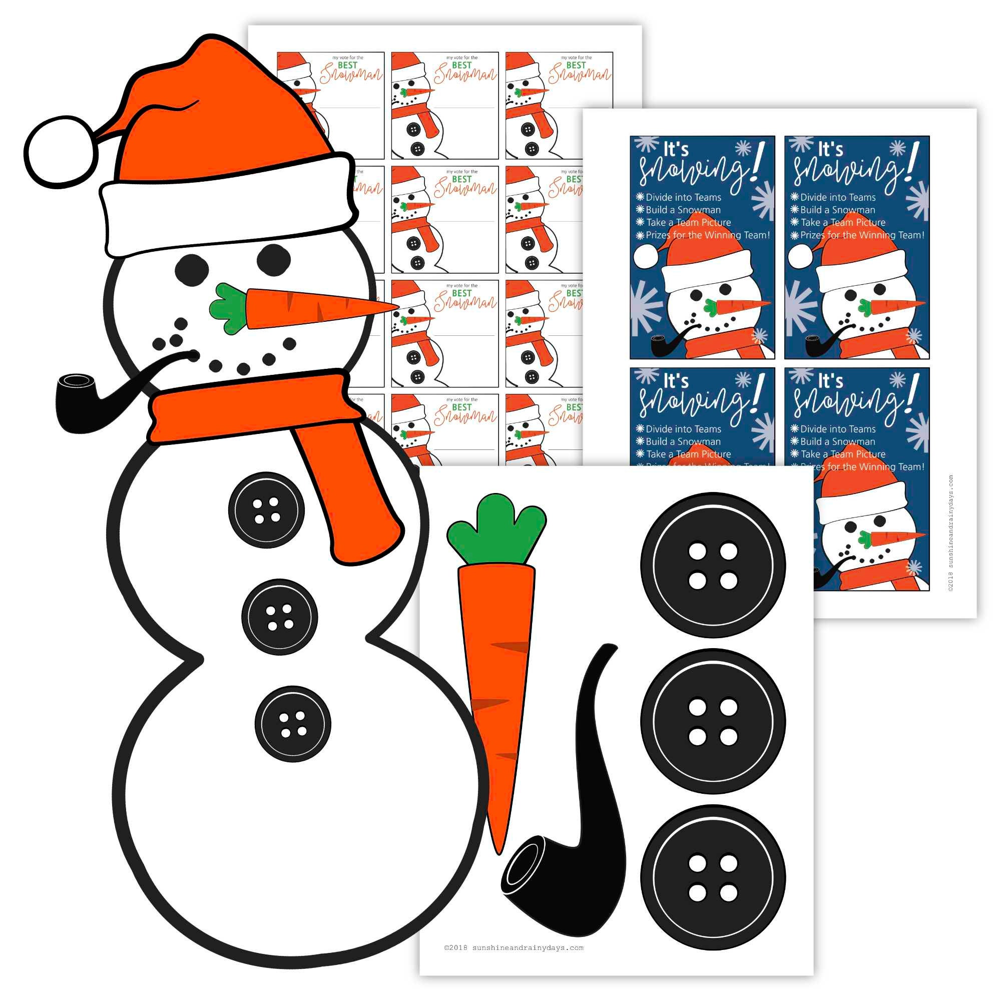Printable Toilet Paper Snowman Game Christmas Party Game Etsy