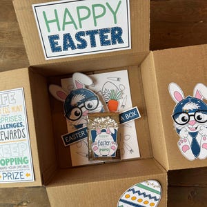 Easter Care Package Printables • Easter Box Printables • Easter Package Box Labels • College Care Package • Easter Present • Send A Gift
