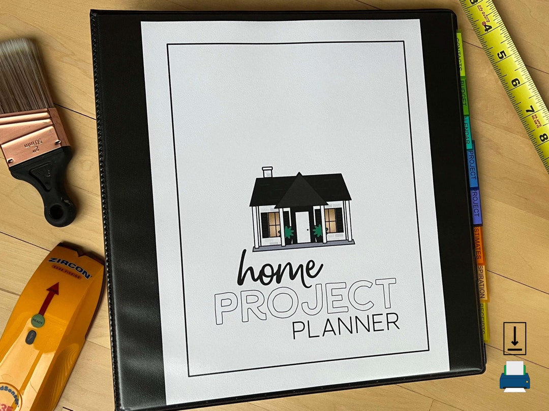 Home Project Planner Printable Home Renovation Planner Home Improvement ...