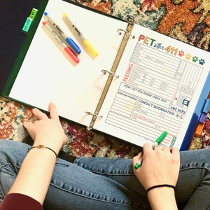 Foglio informativo sul pet sitter • Istruzioni per il pet sitter • Informazioni stampabili sul pet sitter • Informazioni sul dog sitter • Foglio informativo sul dog sitter