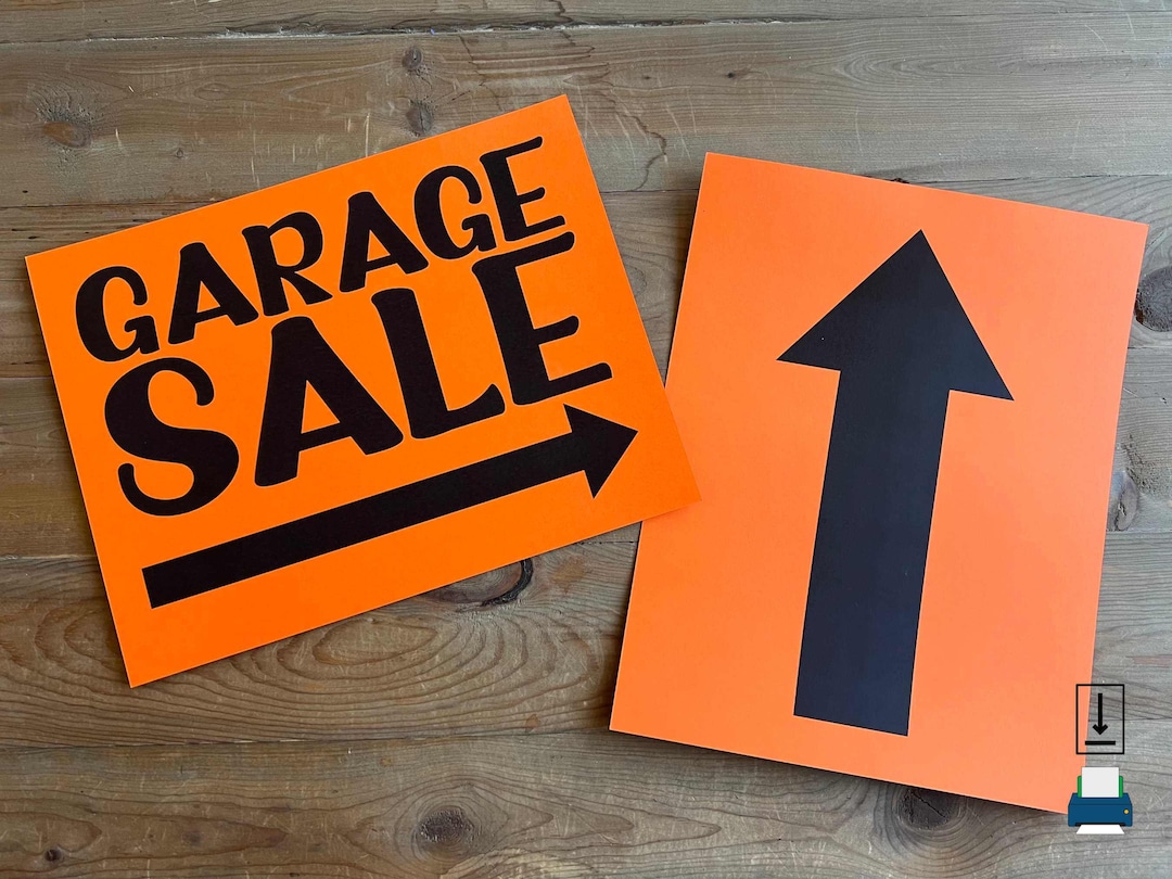 Printable Garage Sale Signs Garage Sale Signs You Can Print at Home