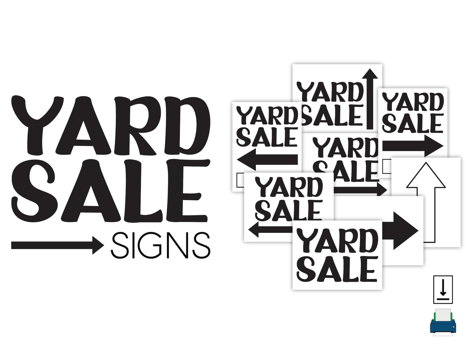 Printable Yard Sale Signs Yard Sale Signs You Can Print at Home