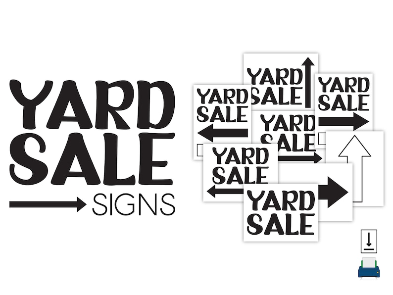 Printable Yard Sale Signs Yard Sale Signs You Can Print at Home