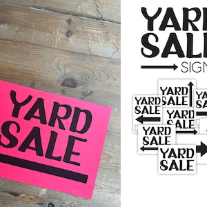 Printable Yard Sale Signs • Yard Sale Signs You Can Print at Home ...
