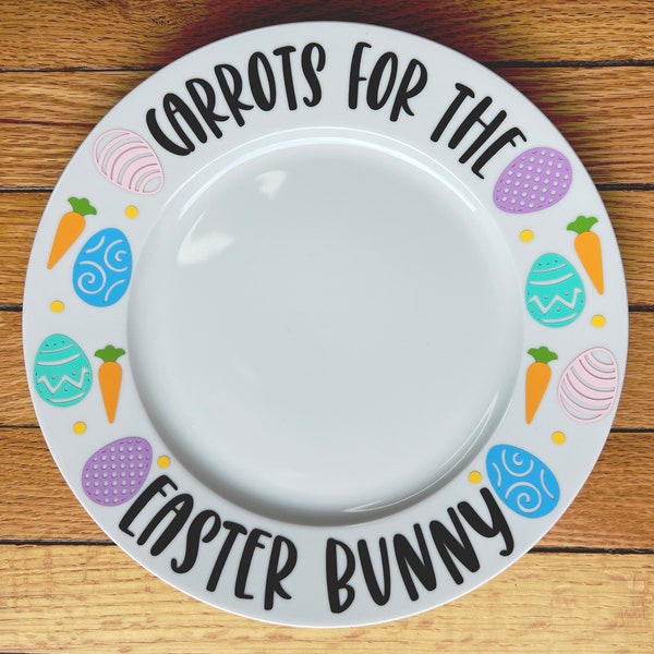 Easter Bunny Treat Plate| Carrots for the Easter Bunny Plate| Carrot Plate for Easter