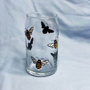 Bee Beer Can Glass| Insect Can Shaped Glass| Modern Coffee Glass