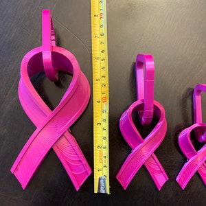 Breast Cancer Awareness Ribbon - gift 3D printed - Breast Cancer Support Cancer Gift Women Cancer Awareness