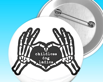 anti maga button childless dog lady democrat pin cute dog pin dog lover gift progressive pin leftist gifts subtle fdt women's rights protest