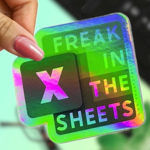 freak in the sheets sticker funny coworker gift cooler stickers adult humor trending stickers laptop spreadsheet decal cpa tax data analyst