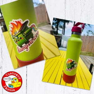 dumpsterfire sticker kawaii unicorn cute dumpster corn decal dumpster fire meme trending stickers for mental health cheer up gift for her image 9