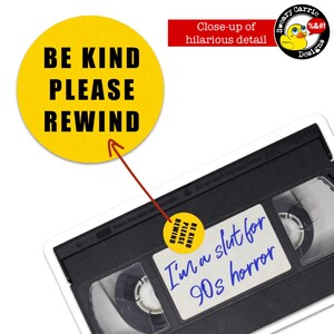 90s horror movie sticker retro scream horror VHS tape stickers trending horror stickers funny decal classic horror movie gifts 90s nostalgia image 2